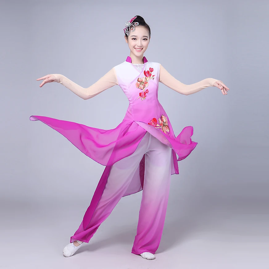 Danza Moderna Pantalon Baile Mujer Top Dorado Traje De Baile