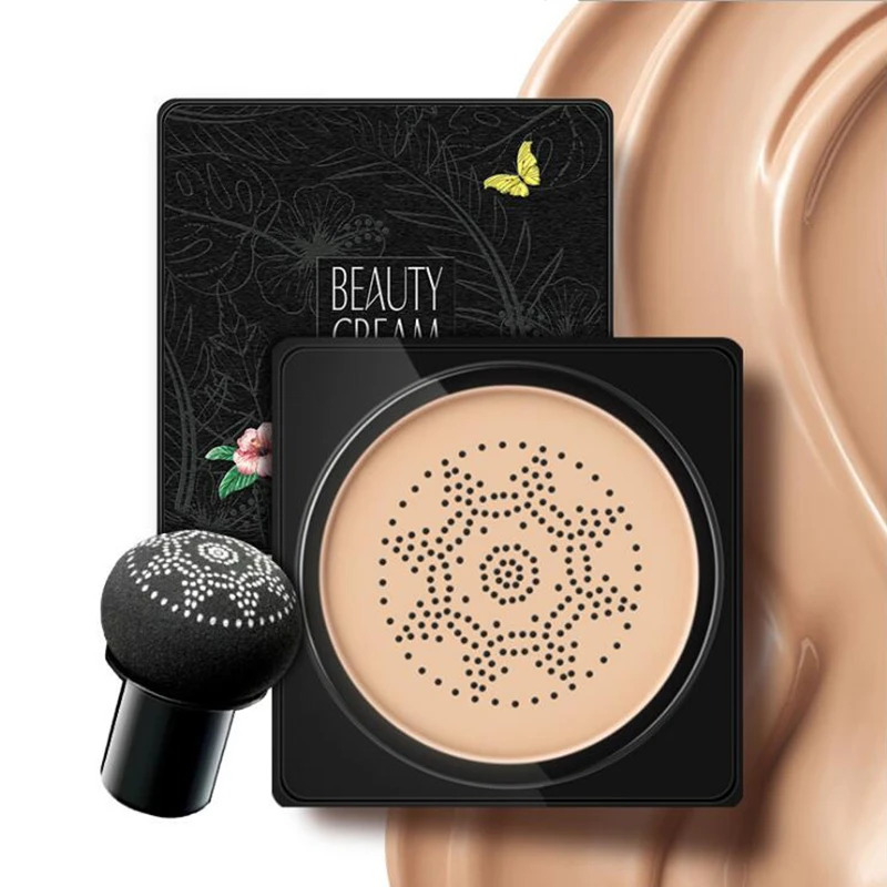 

IMAGES Face Foundation Cosmetics BB&CC Cream Base Makeup Sun Block Long Lasting Moisturizing Perfect Cover+mushroom air cushion
