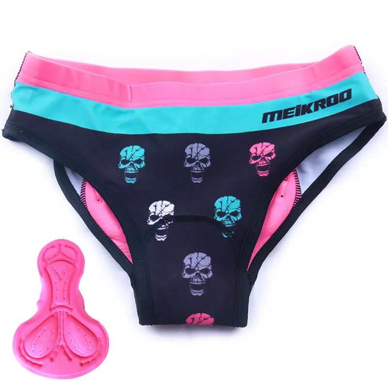 

3D Gel Padded Bicycle Shorts Women Riding Cycling Racing Shockproof Underpants Female Bike Breathable Climbing Sports Underwear