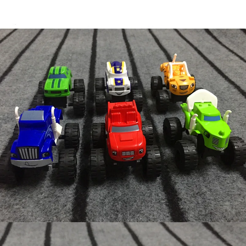 

6 Types Russia Blaze Rud Toys Car Racing Pick Darrington Zeg Educational Model Action Figures Toy