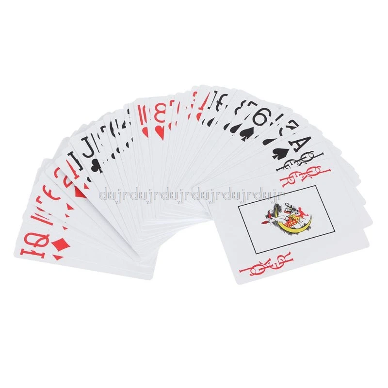 1 * водонепроницаемые карты для покера новый синий/красный 100% Пластиковые моющиеся Техасский Холдем Размеры игральные карты N11; Прямая
