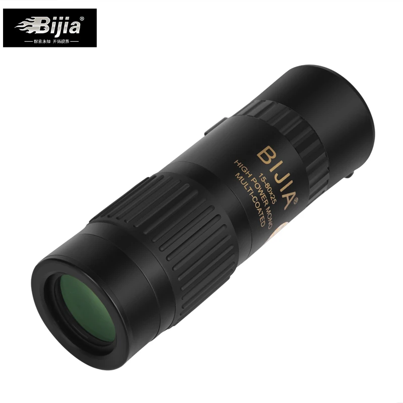 BIJIA 15-80x25 جيب البسيطة التكبير أحادي عالية الجودة جيب تلسكوب مع ترايبود