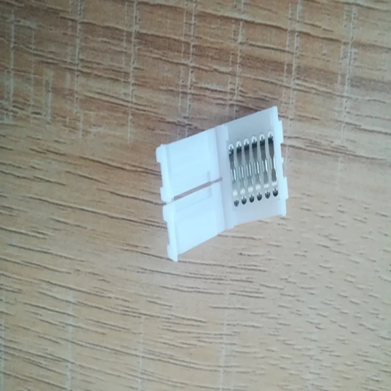 100pcs 6 Pin 12mm PCB Strip to Solderless FPC Snap Down Clip Board Connector for Width 6Pin RGB+CCT LED | Обустройство дома
