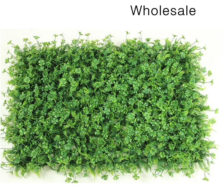 Wholesale clover grass plastic grass about 40x60cmin Artificial Plants