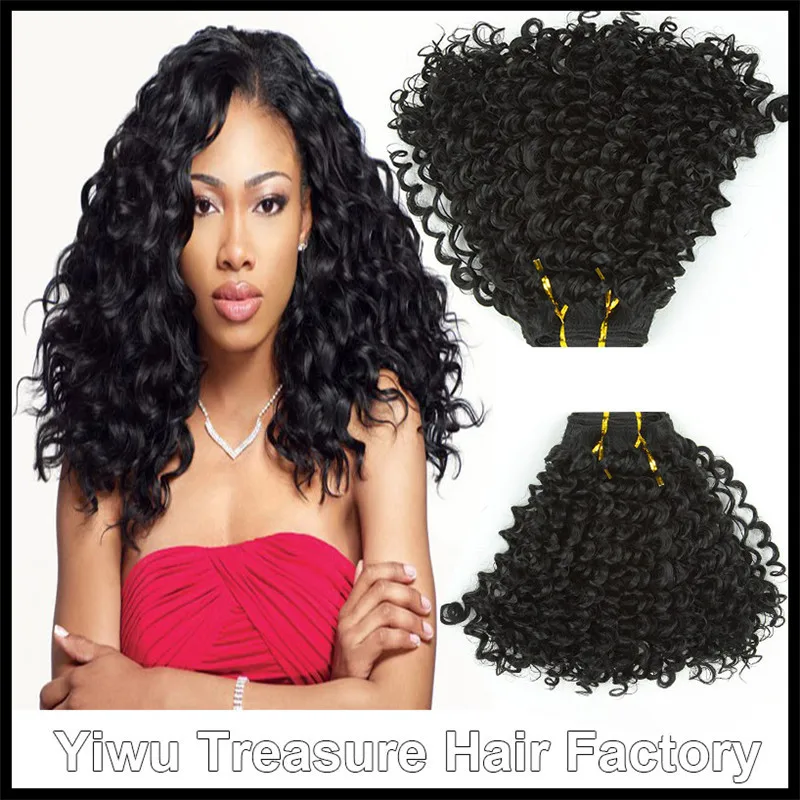 New Aplique De Cabelo Sprial Curl Hair Extensions 16 120g Curly