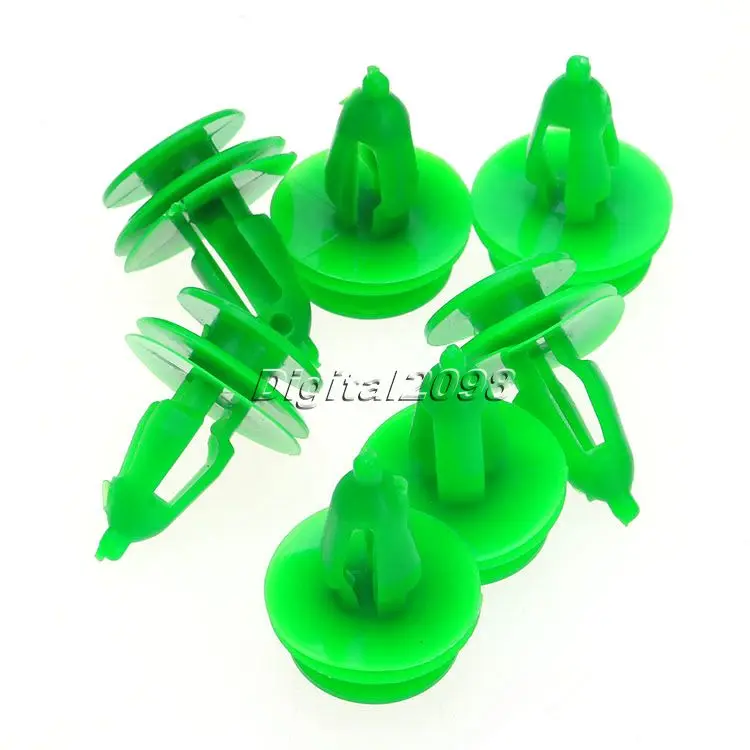 

2016 High Quality 50Pcs/Set Green Plastic Door Panel Clip Retainer Trim Fastener For Jeep WJ Grand Cherokee 6503204 For Chrysler