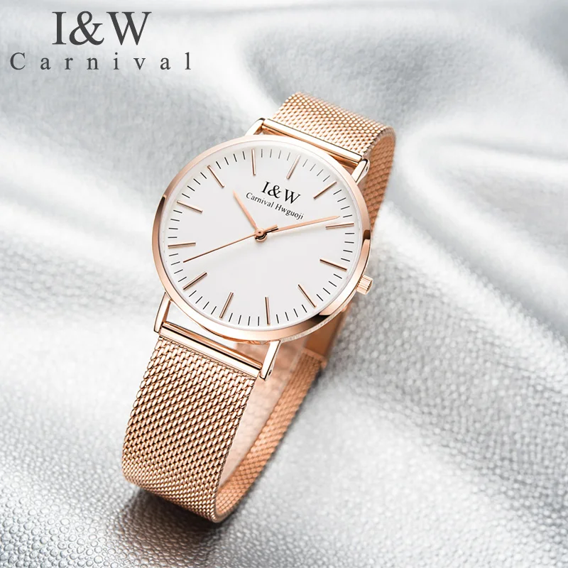 Роскошные брендовые золотые кварцевые часы женские reloj mujer женские ультра тонкие наручные часы из нержавеющей стали 36 мм