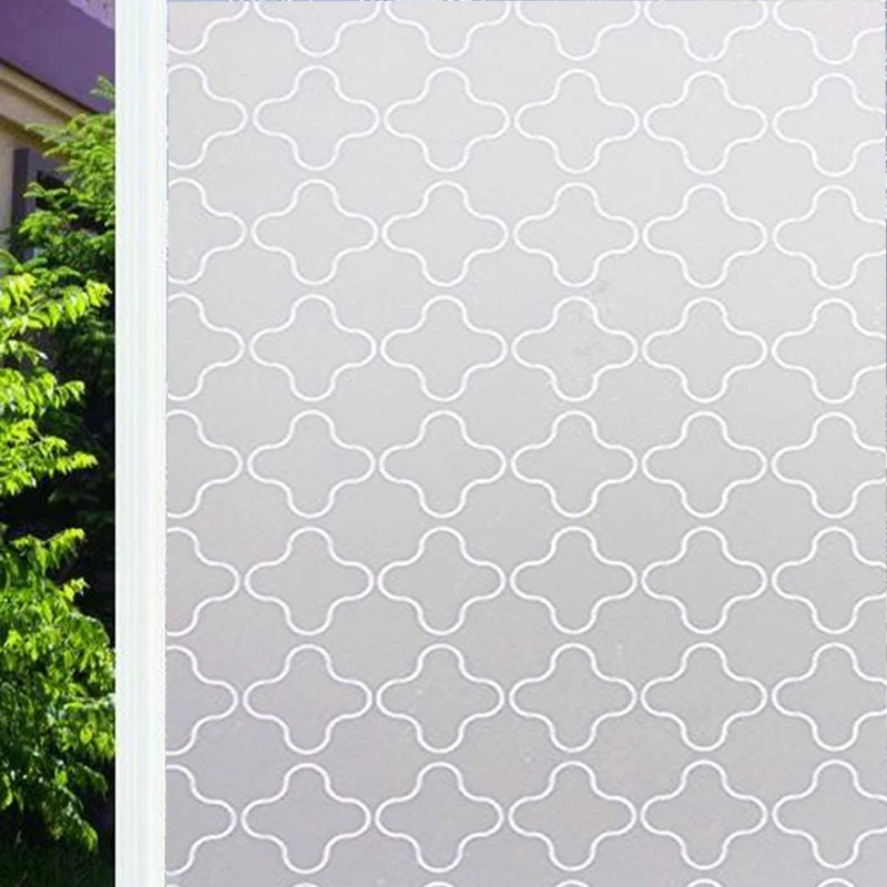 

Funlife Vinyl Decorative Film Privacy Window Film No Glue Anti-UV Removable Window Cling Non-Adhesive Window Privacy Sticker