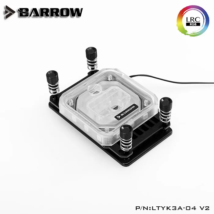 Best Barrow LTYK3A 04 V2, For RyzenAMD AM4 AM3 CPU Water Blocks, LRC RGB v2 Acrylic Microcutting Microwaterway Water Cooling Block