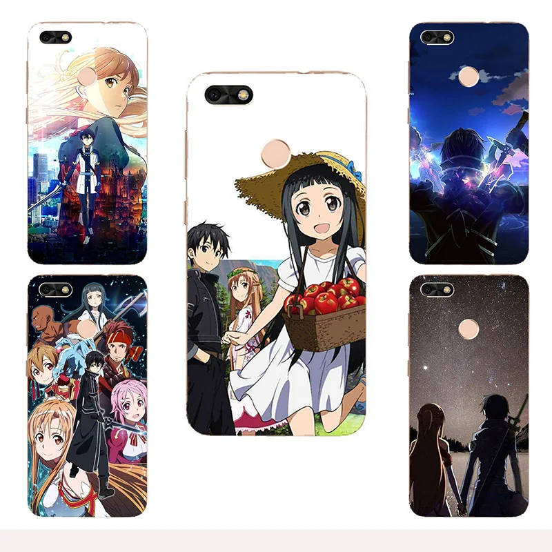 

Sword Art Online SAO Anime Soft Silicone Painting Case For Huawei Honor 6A (Pro)/Honor 5C Pro Smart Phone Printed Cover