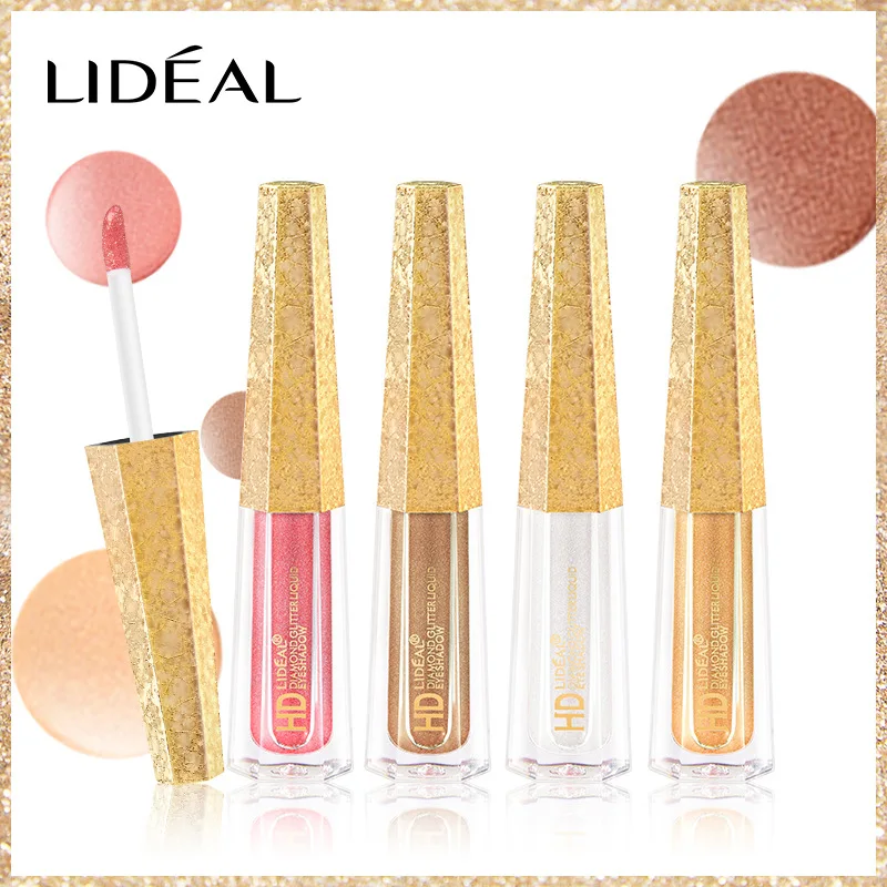 LIDEAL Алмазная жидкая монохромная блестящая палитра теней для век Maquillaje Eyes Shimmer