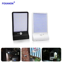 Foxanon открытый Солнечный свет Светодиодный прожектор Водонепроницаемый Сад газон ландшафтное освещение двора путь настенные лампы, работающие от солнечной энергии Светодиодная лампа