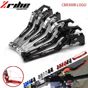 

LOGO CBR For HONDA CBR300R 2014-2016 2015 14 Motorcycle cnc aluminum Folding Extendable Brake Clutch Levers Telescopic folding