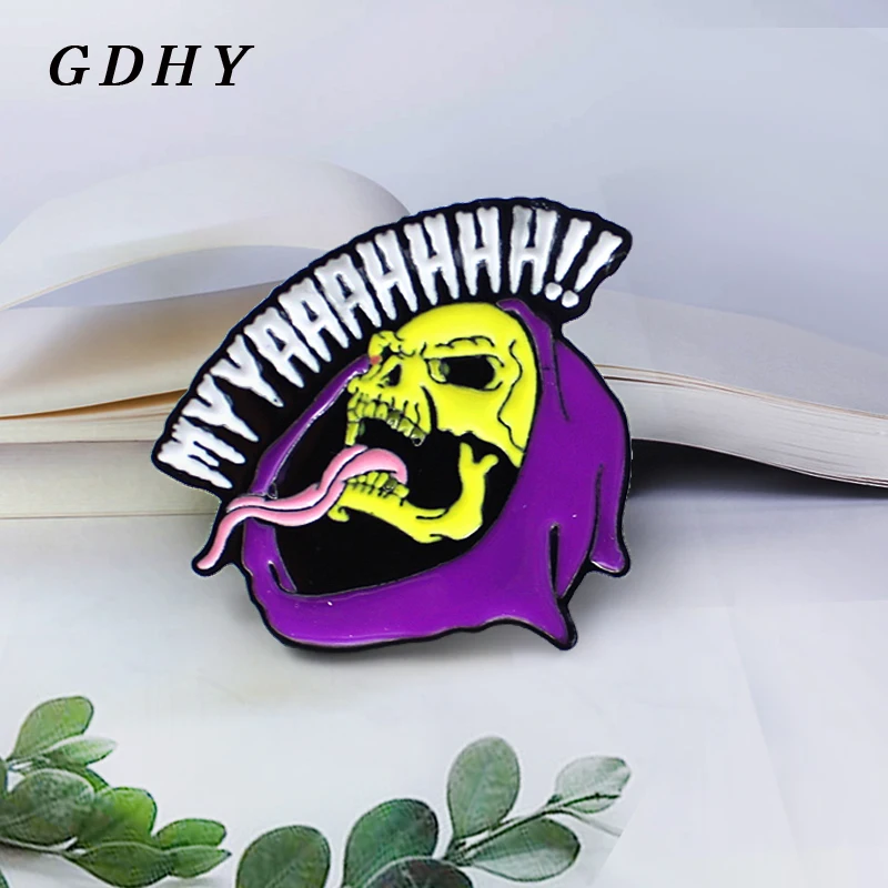 GDHY MOTU эмалированная брошь в виде черепа myyaaahhh! Властелин уничтожения моту скелет