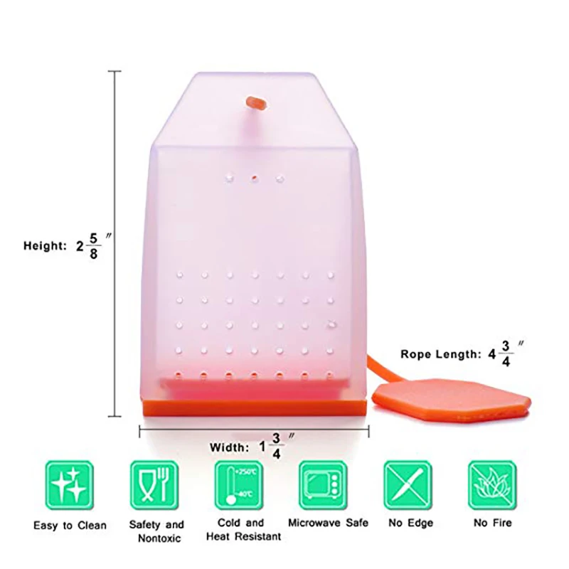 Tea Infuser Tea Strainer Tea Filter WALFOS Food grade Silicone Tea Bags Tea Strainers Herbal Infusers Filters Scented Tools