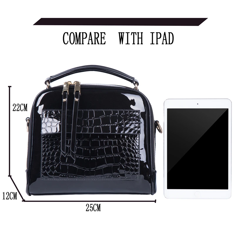 FLYONE Crossbody حقائب للنساء 2019 المرأة حقيبة يد التمساح براءات الاختراع والجلود حقيبة تسوق حقيبة كتف المرأة حقيبة بولسا الأنثوية FLYONE Crossbody حقائب للنساء 2019 المرأة حقيبة يد التمساح براءات الاختراع والجلود حقيبة تسوق حقيبة كتف المرأة حقيبة بولسا الأنثوية