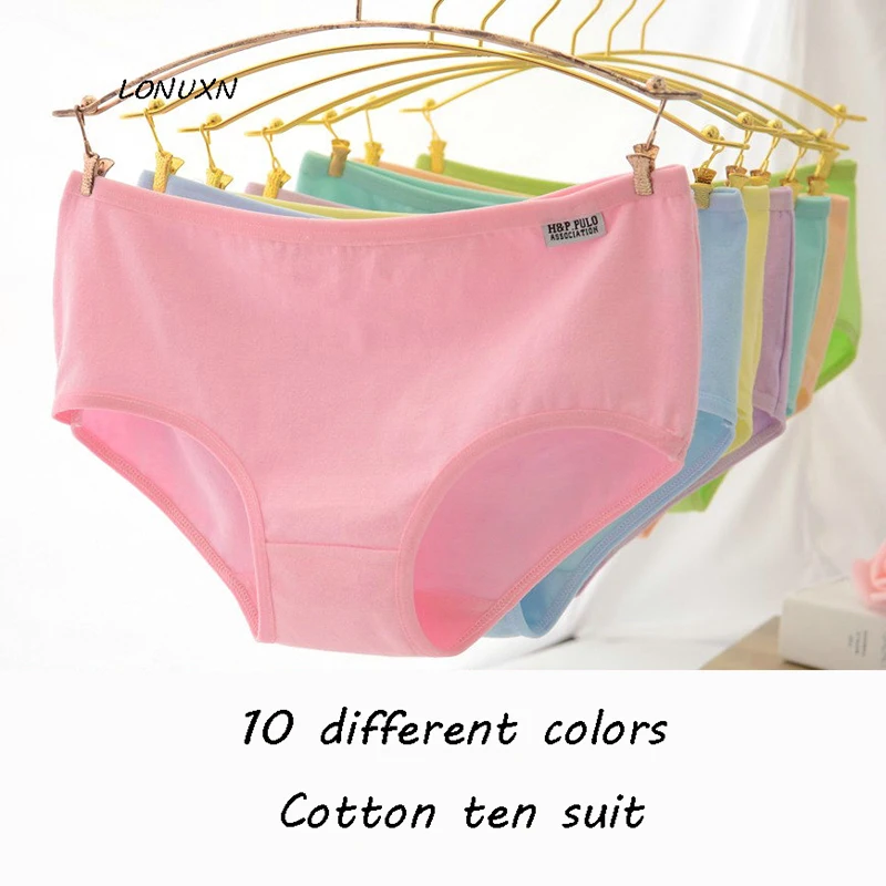 10 cartons of female cotton underwear waist size Cotton Briefs head