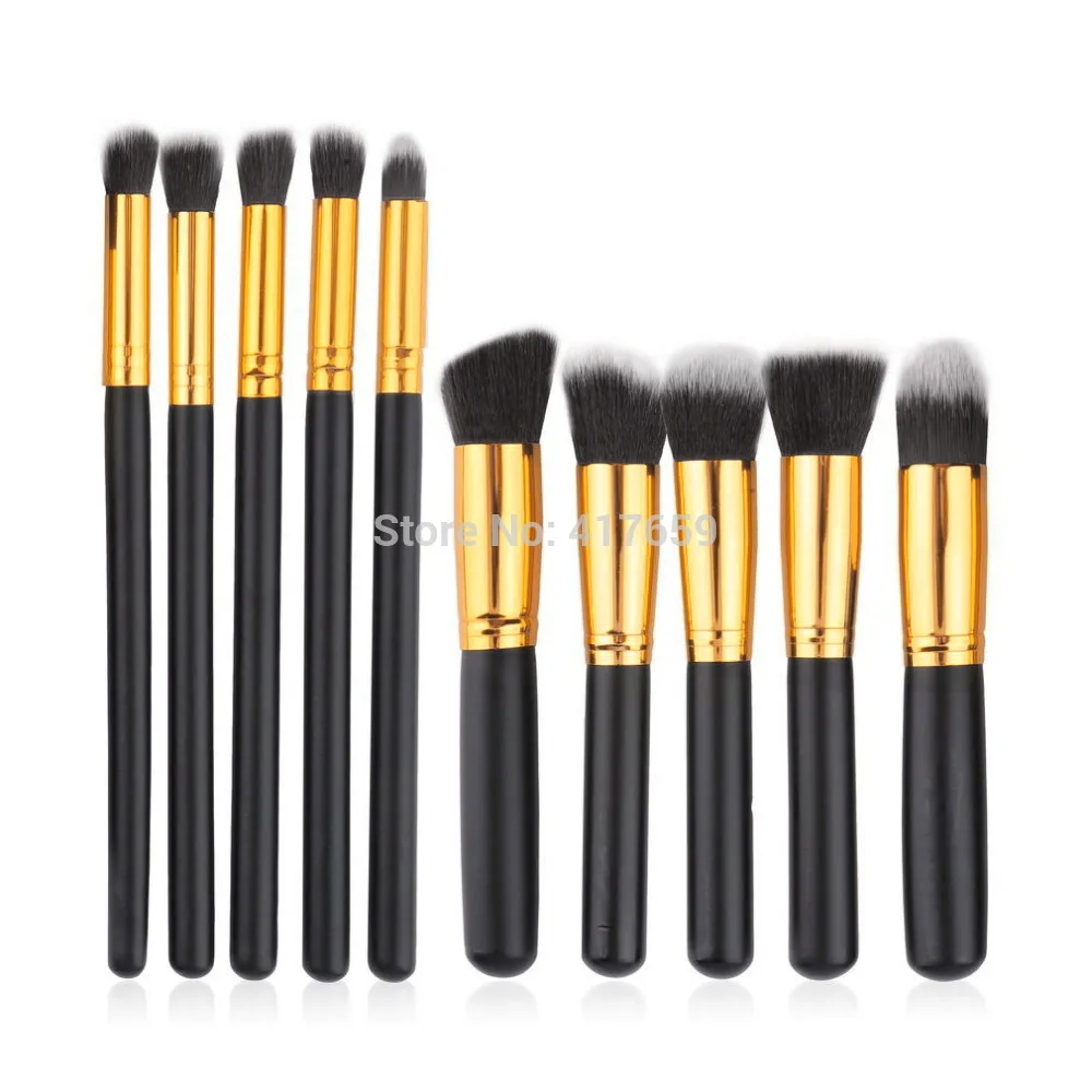 

Make Up Maquiagem Makeup brushes 10PCS/LOT Beauty Cosmetics Foundation Blending Blush Make up Brush tool Kit Set