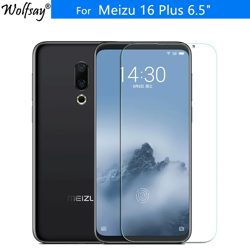 

Meizu 16 Plus Screen Protector For Meizu 16 Plus Tempered Glass 9H Toughened Protective Film For Meizu 16th Plus Glass Wolfsay