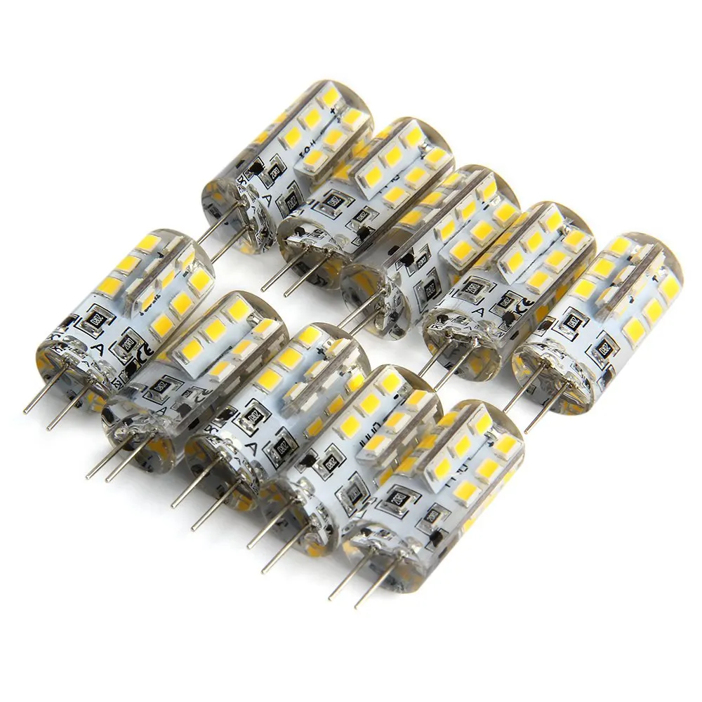 10 шт. 5 Вт G4 светодиодный SMD 3528 24 S DC 12 В g 4 Точечный светильник теплый/холодный белый