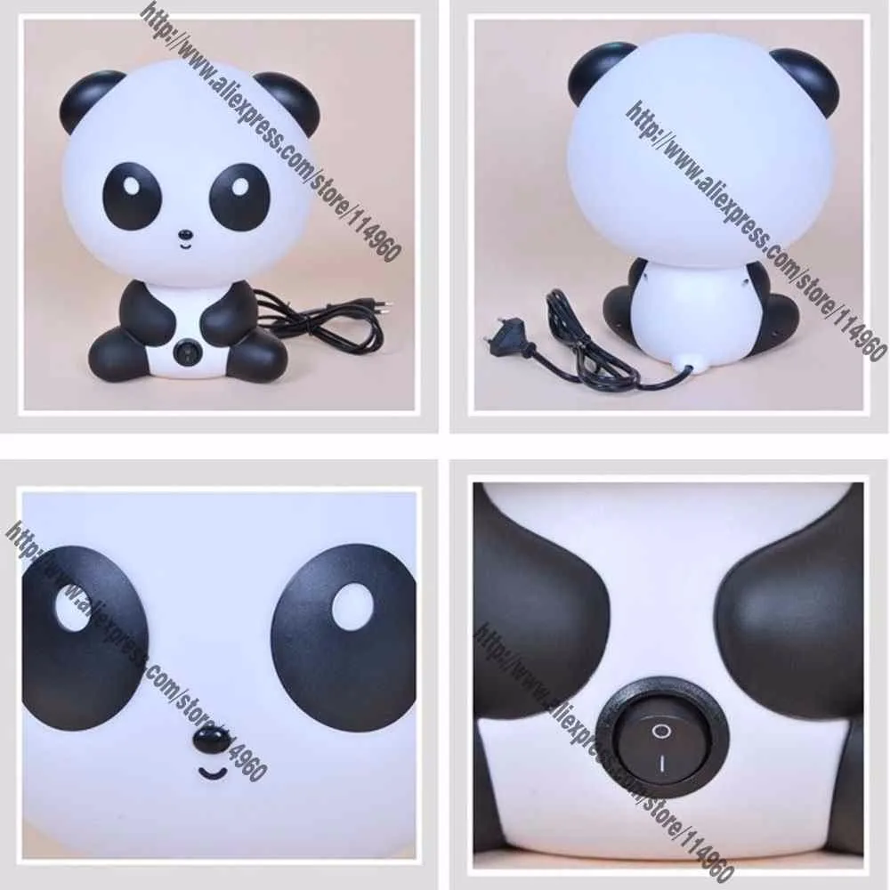 Новая детская комната панда Ночник детская прикроватная лампа ночник лучший для подарков EU AU штекер