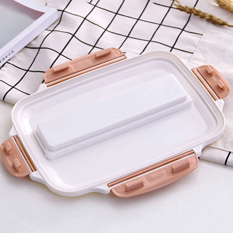 

Stainless Steel Thermal Lunch Box 4 Compartments Bento Boxes Portable Picnic Storage Food Container LXY9