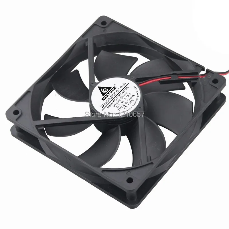 2 шт. в партии DC 24V Вентилятор Кулер 120 мм 120x120x25 PC Case двигатель CPU Радиатор