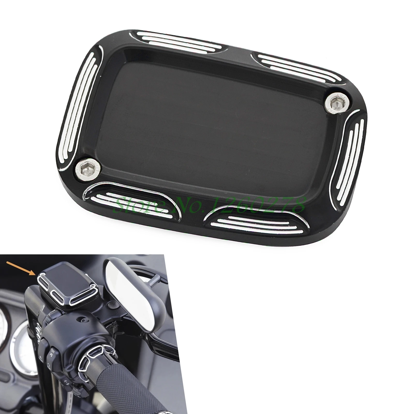 Front Brake Master Cylinder Cover For Harley Davidson CVO Road Glide