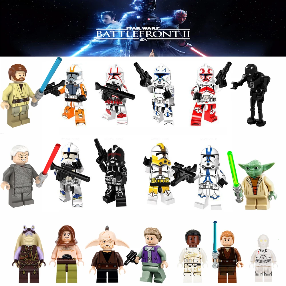 Duplo star wars Han Solo nakin Дарт Вейдер йода Джар мини кирпичные фигурки строительные блоки