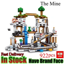 lepin Minecraft 922Pcs The Mine My world Figure Kids Educational Building Blocks Bricks Toys For Children Gift
