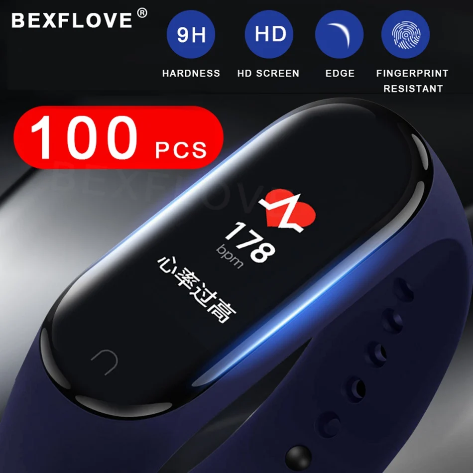 Защитная пленка для экрана Xiomi Mi Band 4 смарт браслета Xiaomi Защита MiBand не закаленное