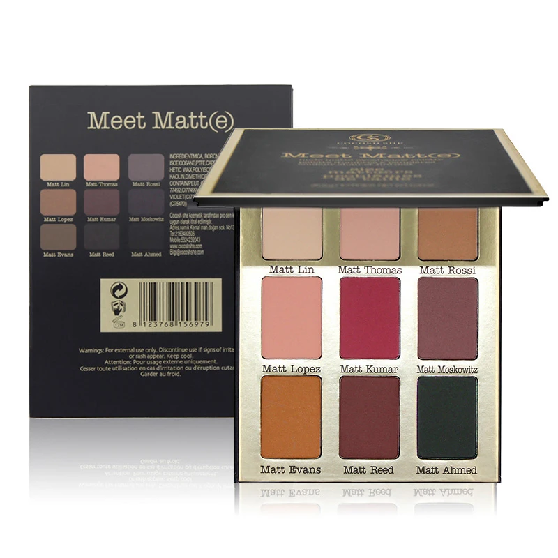 

COCOSH SHE New design 9 Colors Matte Eye Shadow Make Up Set Palette Eyeshadow Glow Kit Beauty Eyeshadow Cosmetic