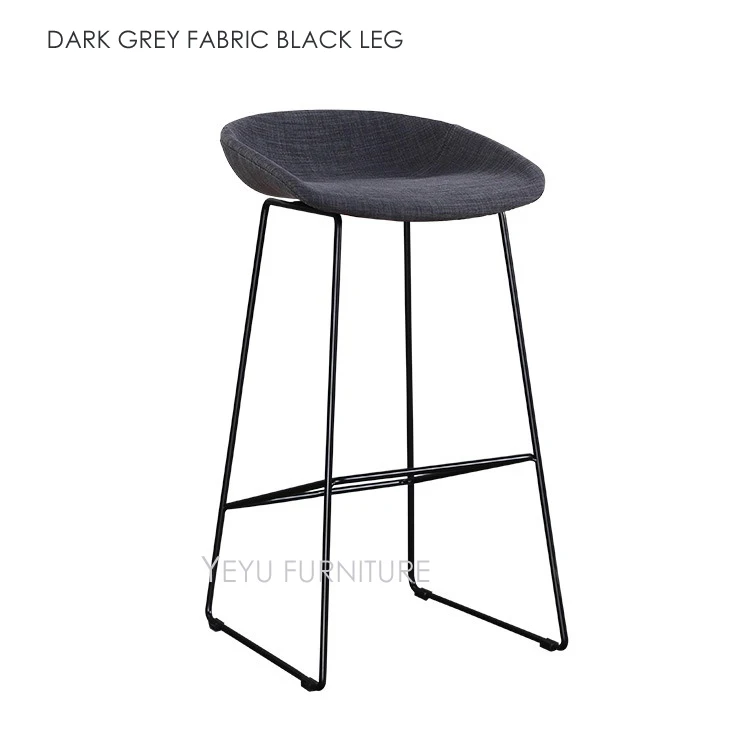 DARK GREY FABRIC BLACK LEG