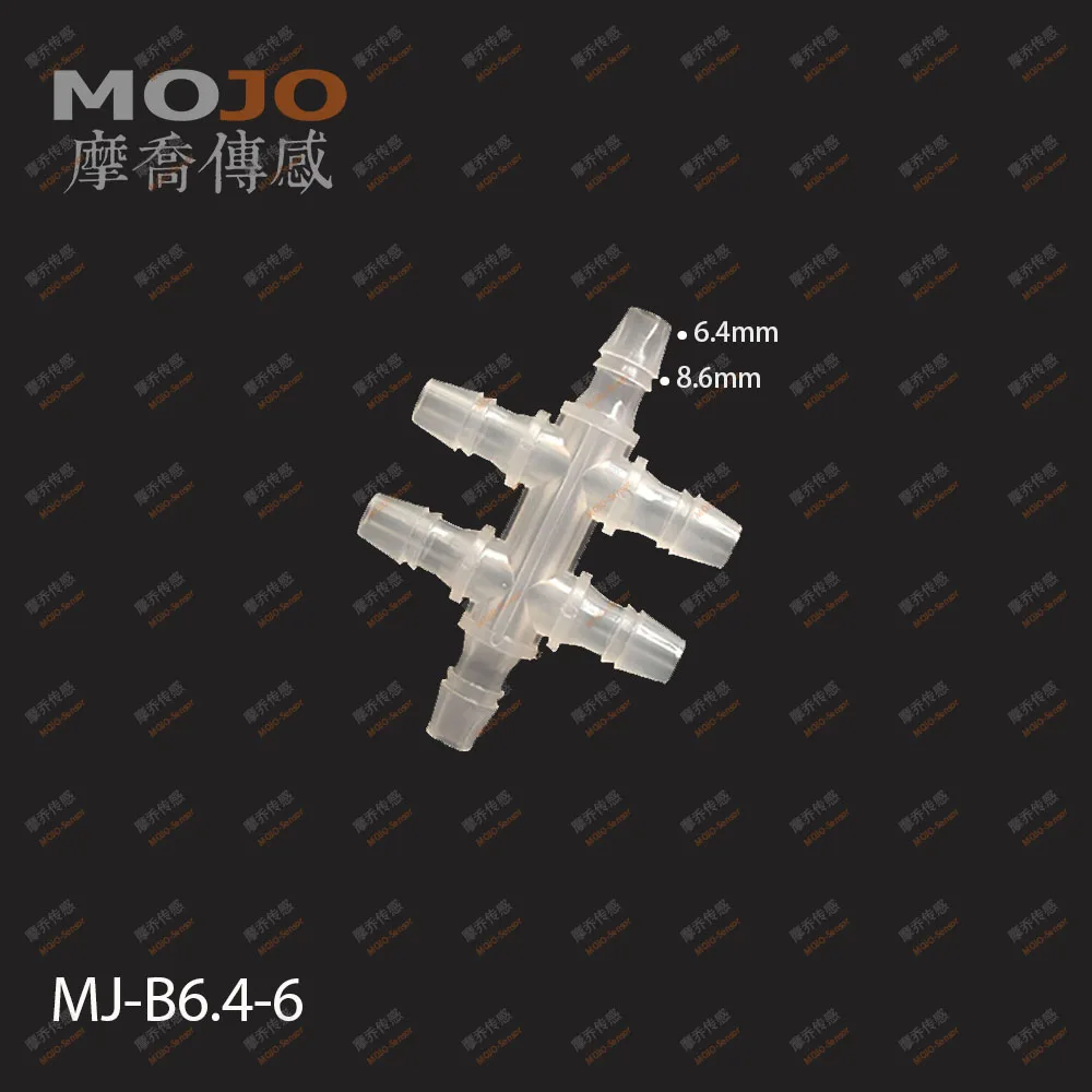 

2020 Free shipping!(10pcs/Lots) MJ-B6.4-6 1/4"hose connectors 6.4mm six way pipe joint PP Plastic multiple pass pipe connectors