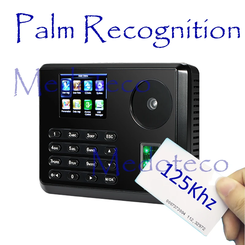 

New Palm Time Attendance Employee Biometric Electronic Attendance BioID Fingerprint Reader Free Software Rfid Card Time Recorder