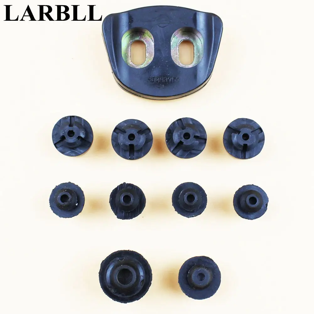 LARBLL 11Pcs Car Door dampers buffer pad bump stop Shock rubber for Mitsubishi Pajero Montero V31 V32 V33 V43 V45 V73 V77