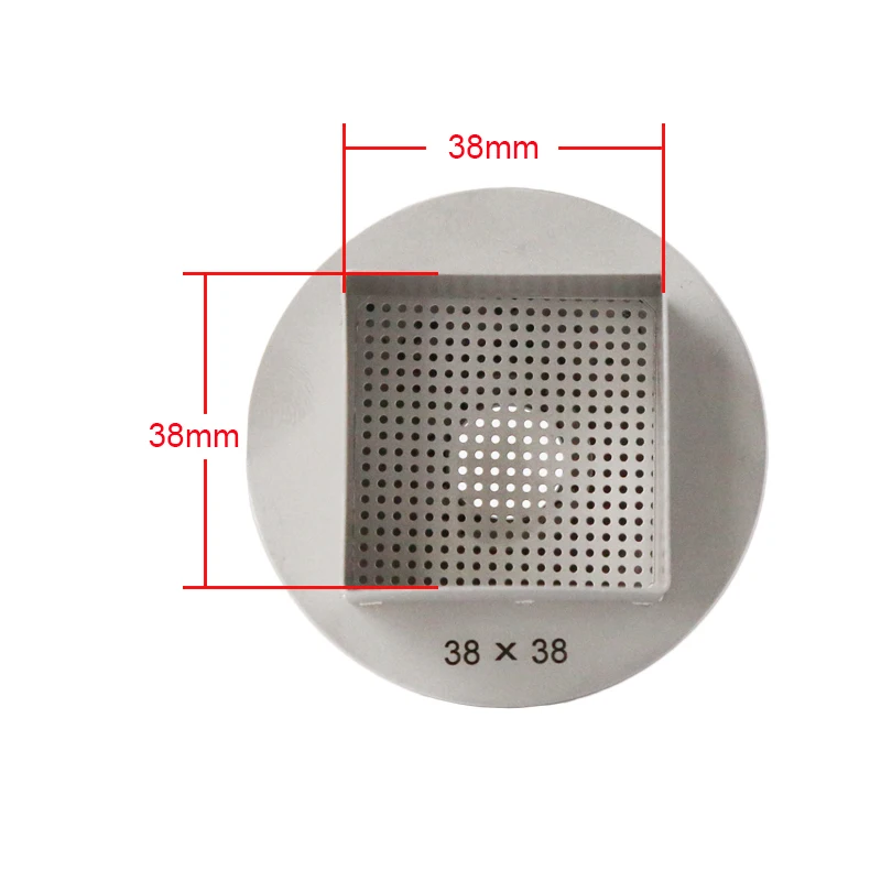 

BGA Nozzle 38mmx38mm Spout 22mm Port Diameter BGA Desoldering Hot Air Nozzle Desoldering Station 850/852 Welding Tips
