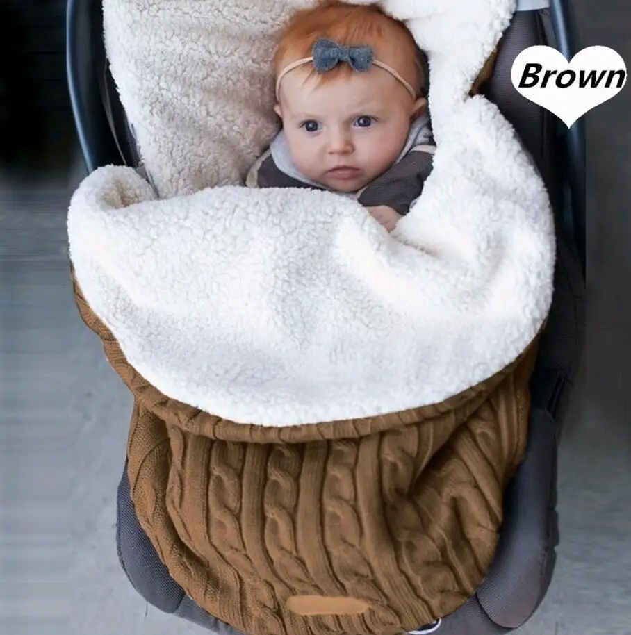 Детское одеяло для постельных принадлежностей, коляска, супер мягкая теплая спальная сумка для маленьких мальчиков и девочек, пеленка, Манта, Новорожденные малыши 0-12 месяцев - Цвет: 3