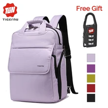 Tigernu 2017 mochilas escolares para los adolescentes varones y de la muchacha de muy buen gusto mochila universidad cinco colores mujeres mochila masculina bolsa mochila