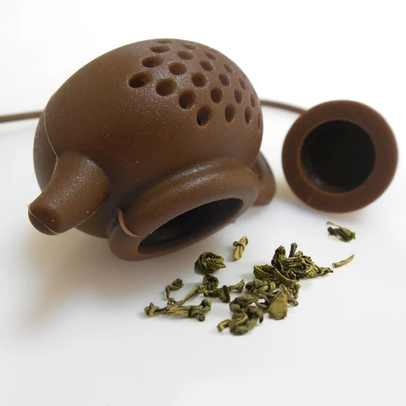 

Food Grade Silicone Tea Infusers Diffuser Creative Teapot-Shape Tea Strainer Practical Tea Bag Leaf Filter Tea Tools Supplies