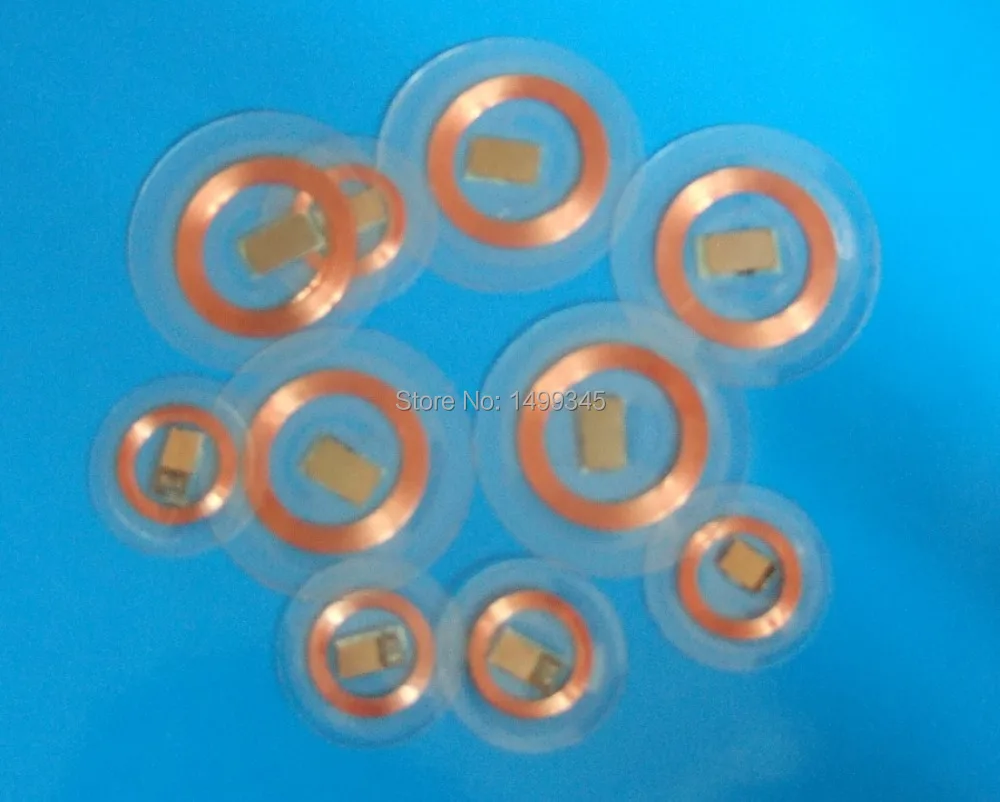

New arrival 100pcs NFC RFID card ISO14443A 13.56MHz MF1K S50  original  transparent coins RFID tag
