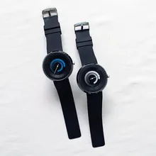Creative cute casual small fresh watch simple transparent strap doodle hand-painted couple student watch men and women tide