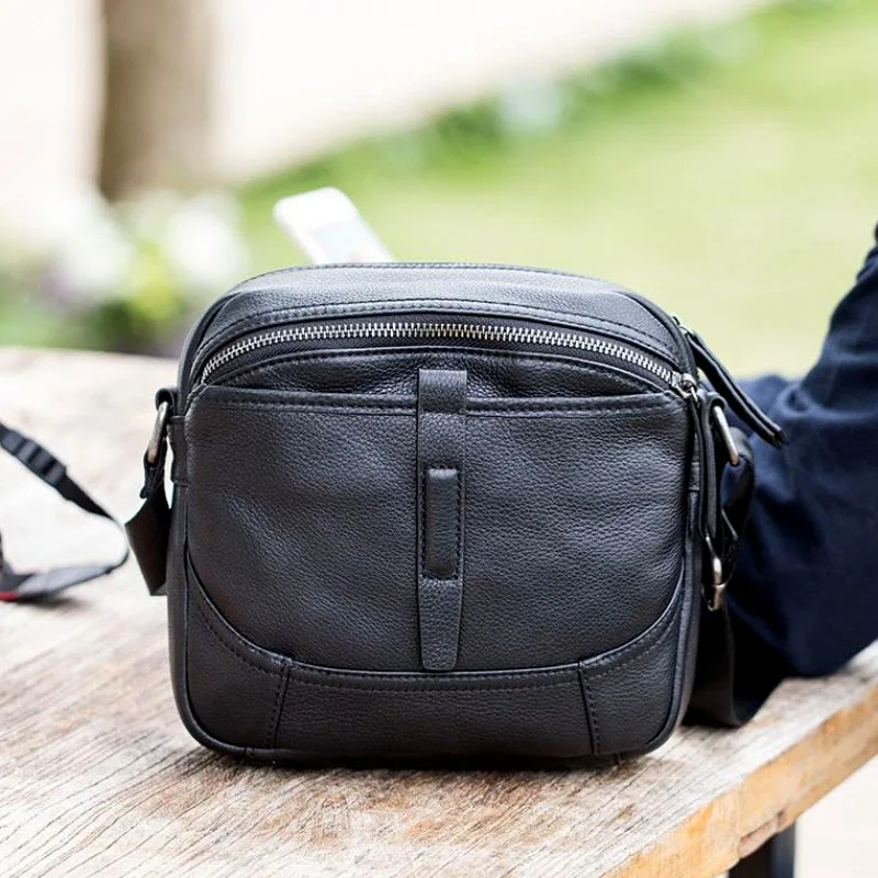 AETOO Handmade shoulder bag men's casual retro men's suede leather soft leather diagonal bag