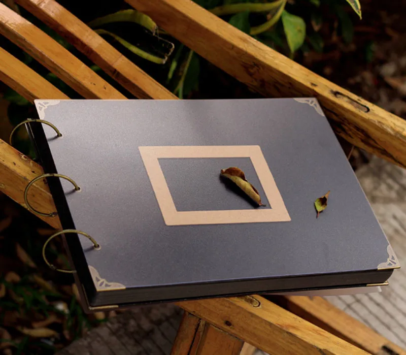 Extra-Large-Ring-Binder-Photo-Album-76-pages-Kraft-Scrapbook-Album-Wedding-Album-Wedding-Guest-Book