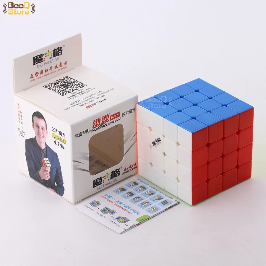 Mofangge 4x4 thunderclap Magic Cube 6.0 см 6.2 см Скорость куб головоломка Мэджико Cubo черный Stickerless развивающие игрушки для малыша 4x4x4