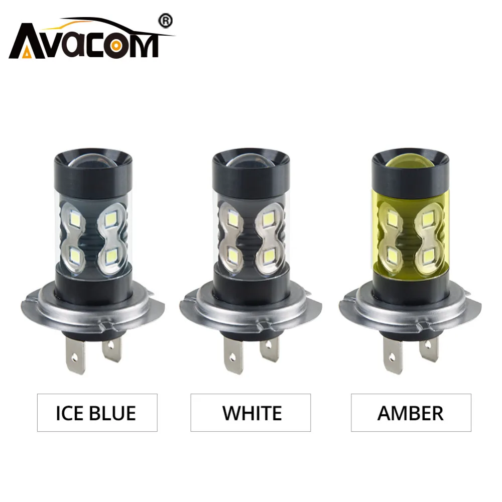 2 шт. Светодиодная лампа H11 Автомобильная противотуманная фара LED H8 9005/HB3 9006/HB4 H3 PSX24W