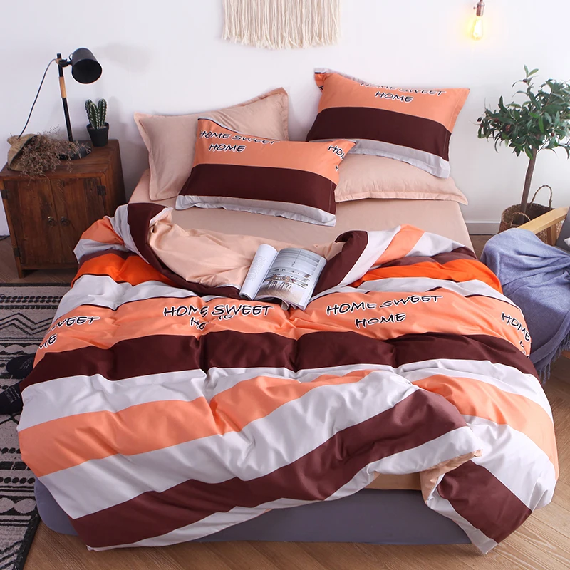 Односпальная/двуспальная кровать плоский лист AB сторона постельных принадлежностей Твин Полный queen King размер высокое качество зима утолщение - Цвет: ZE26
