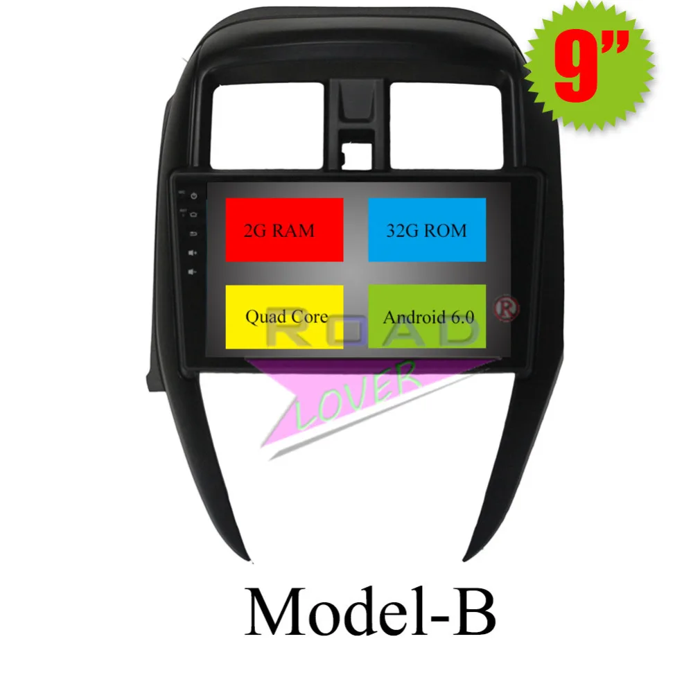 Sale TOPNAVI Android 6.0 2G+32GB Quad Core 9" Car PC Head Unit Stereo For Nissan New Sunny GPS Navigation Auto Player MP3 NO DVD 2Din 8