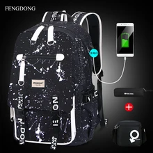 Модный мужской рюкзак, водонепроницаемый рюкзак для школьников, студентов, с принтом, мужской рюкзак для ноутбука, Большой Вместительный рюкзак