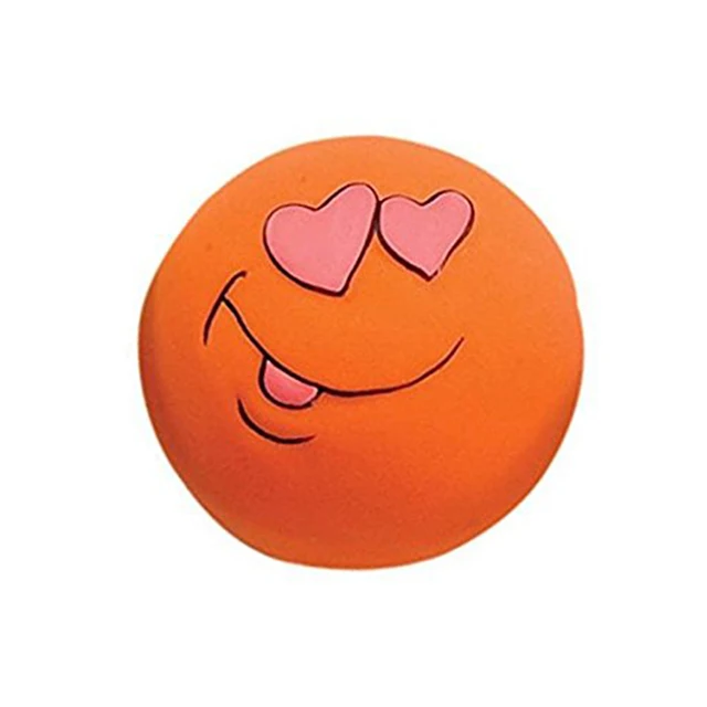 Squeaky Pet Toys for Cat Dog Teeth Squeaker Ball Puppy Squeaky Sound Face Fetch Play Toy 6 Pcs/Set